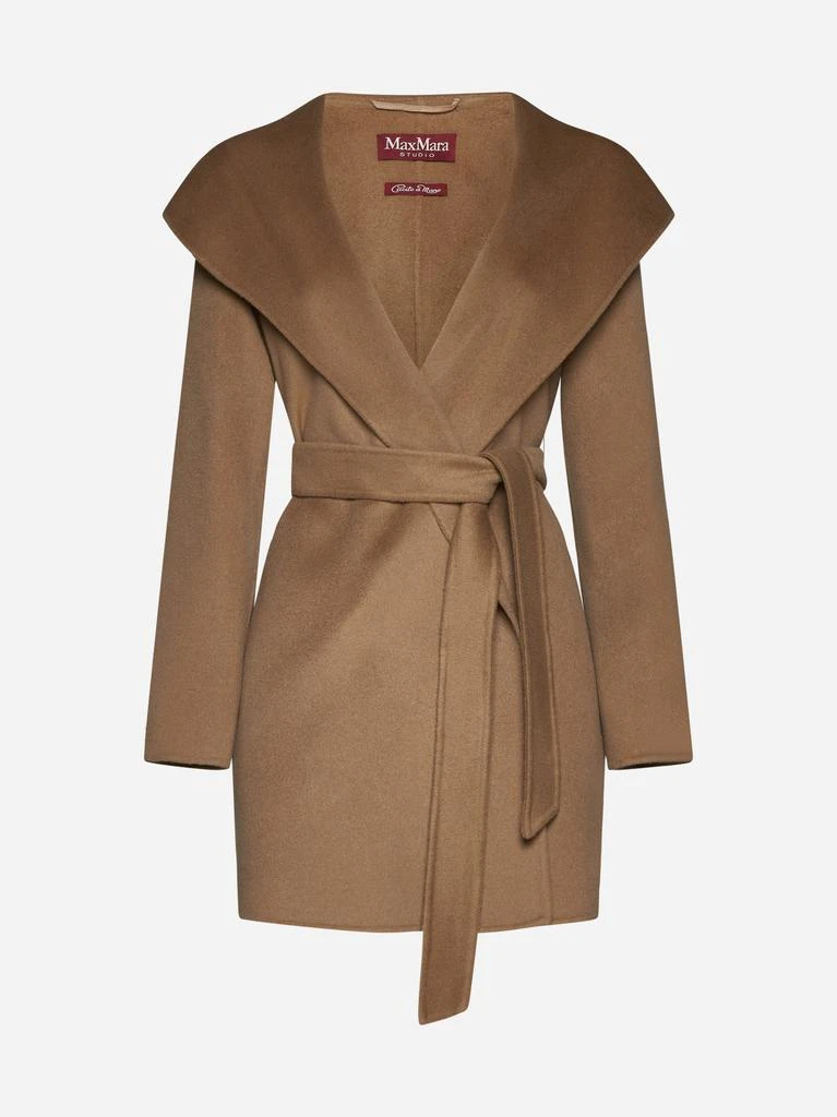 MAX MARA STUDIO Vidim cashmere and wool coat 1