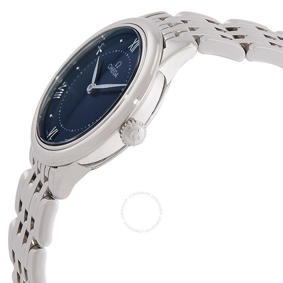 Omega De Ville Quartz Diamond Blue Dial Ladies Watch 434.10.30.60.03.001