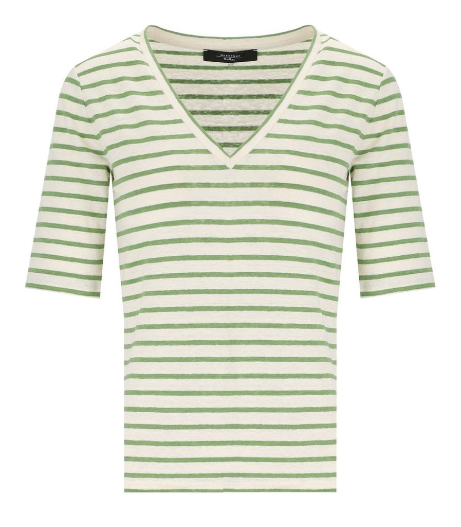 Weekend Max Mara Weekend Max Mara Opzione V-Neck Striped T-Shirt