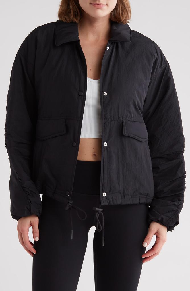 Free People Off the Bleachers Coaches Jacket