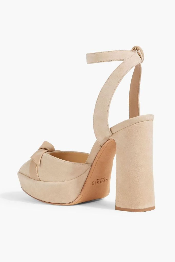 Alexandre Birman Peppita 120 bow-detailed suede platform sandals 3