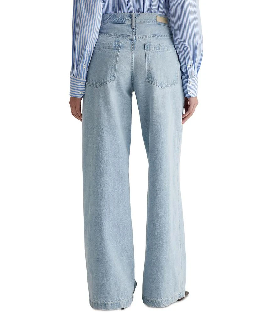 AG Mid Rise Low Slung Palazzo Jeans in Idol 3