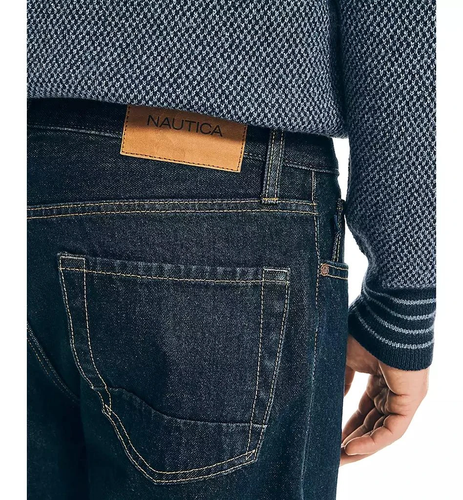 Nautica Men's Authentic Loose-Fit Rigid Denim 5-Pocket Jeans 3