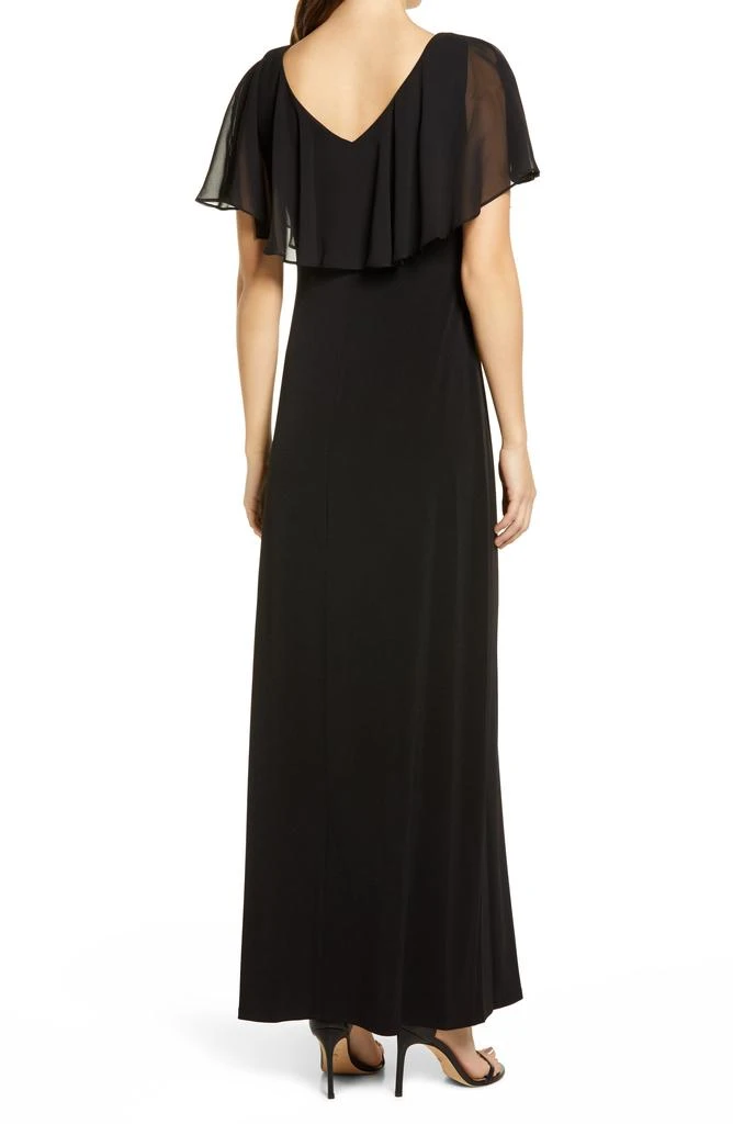 Connected Apparel Flutter Sleeve V-Neck Dress 2