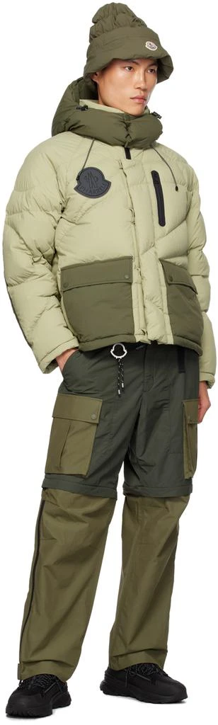 Moncler Moncler x Pharrell Williams Green & Khaki Chestnut Down Jacket 4