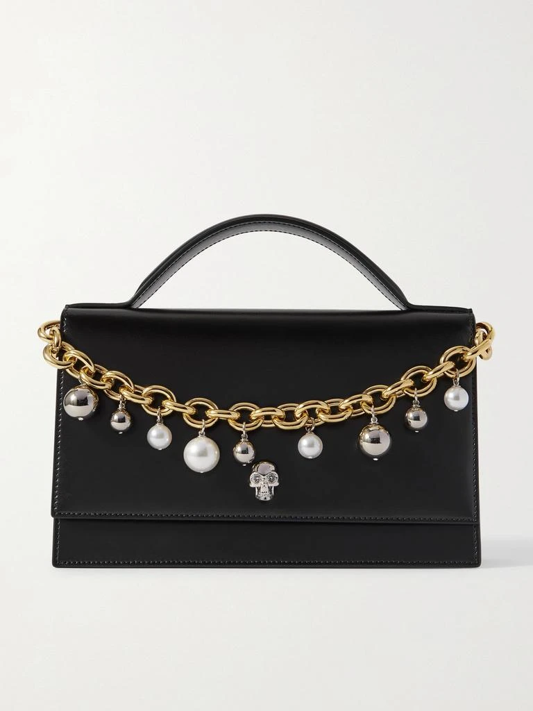 McQueen Skull Leather Clutch