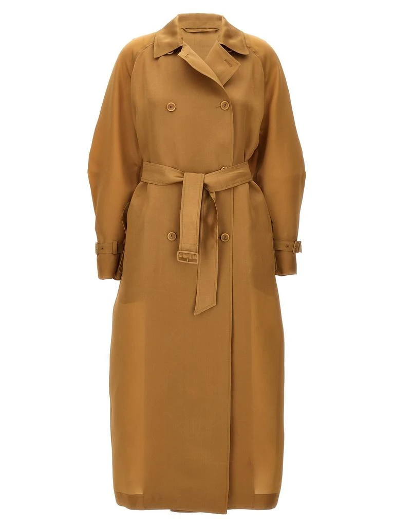 Max Mara Max Mara Sacco Belted Button-Up Trench Coat 1