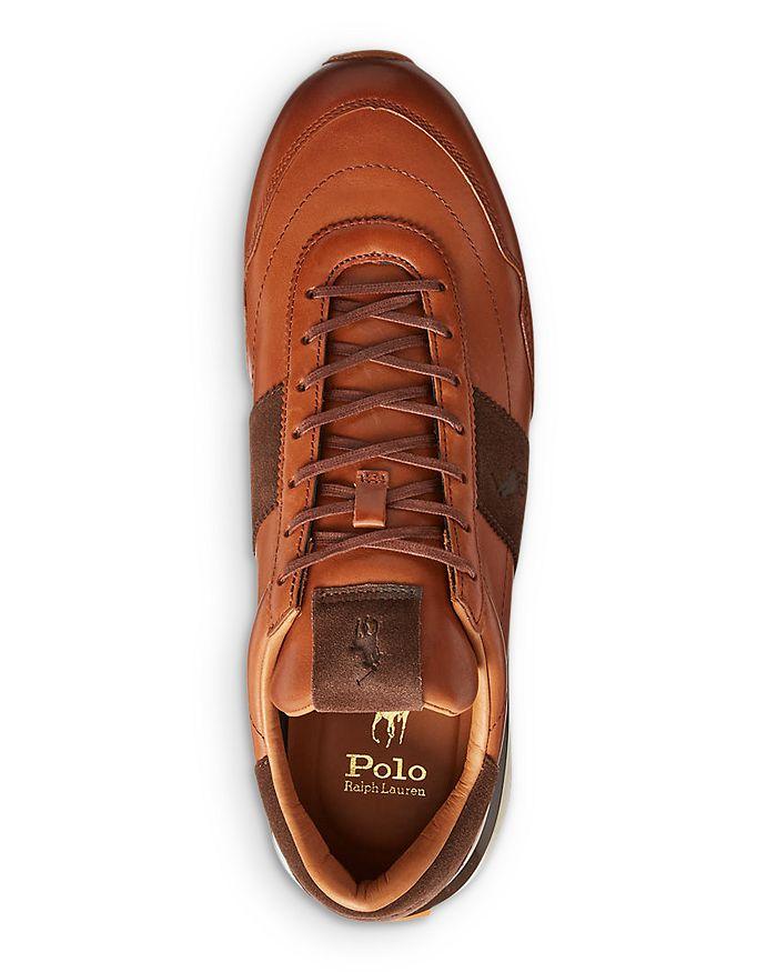 Ralph Lauren Men's Train 89 Leather Sneakers