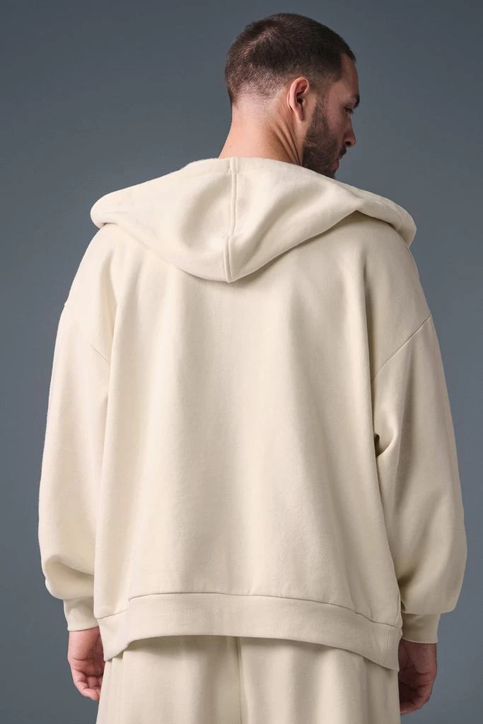 Alo Accolade Full Zip Hoodie - Oat Milk 3