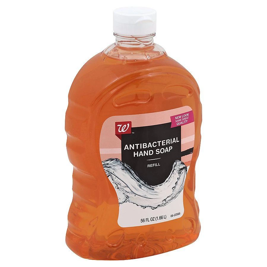 Walgreens Liquid Antibacterial Hand Soap, Refill Amber