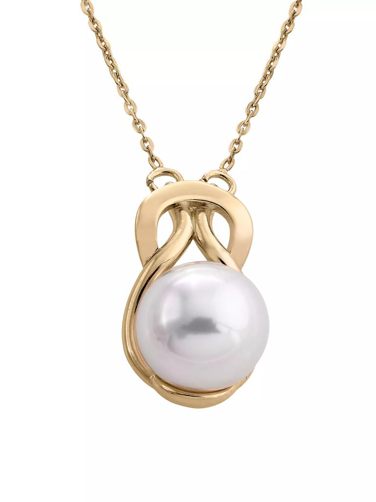 Majorica Vega 18K Gold-Plated & Lab-Grown Pearl Necklace