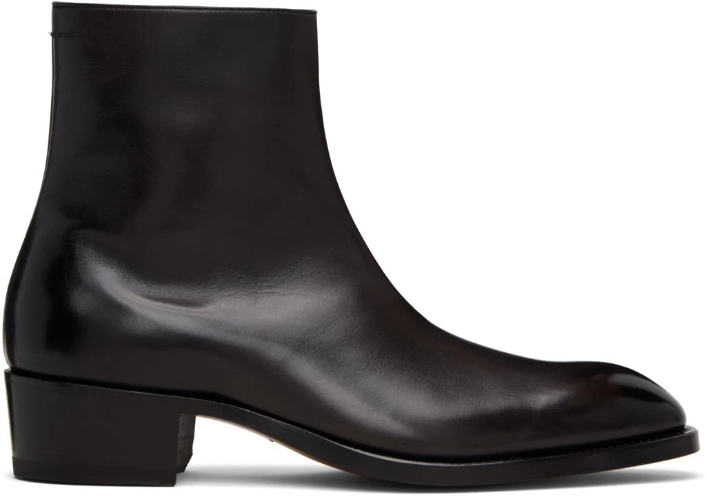 Laser Cut Lacer-Up Chukka Boots in Brown Suede – On Sale Now  display picture 1