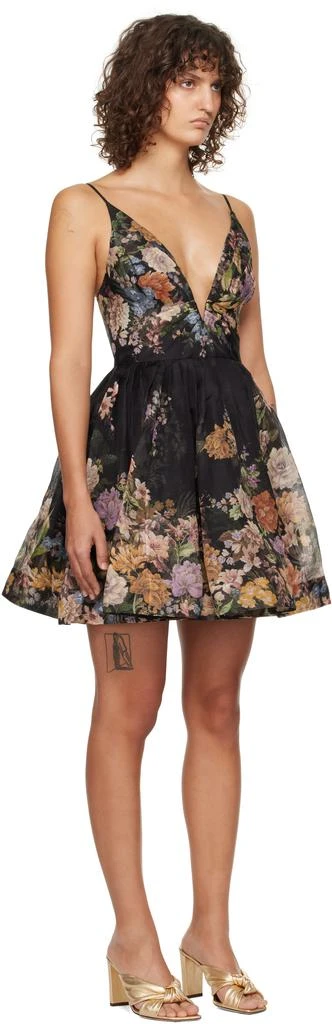 Zimmermann Black Pavilion V-Neck Minidress 2