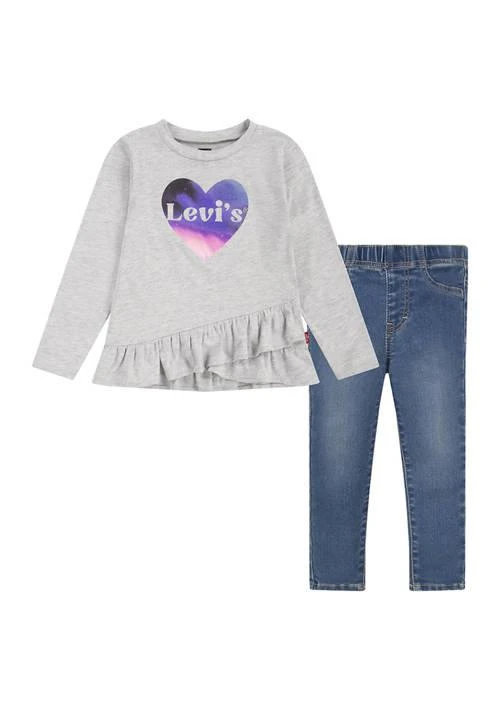 Levi's S Toddler Girls Heart Logo Graphic Set 1