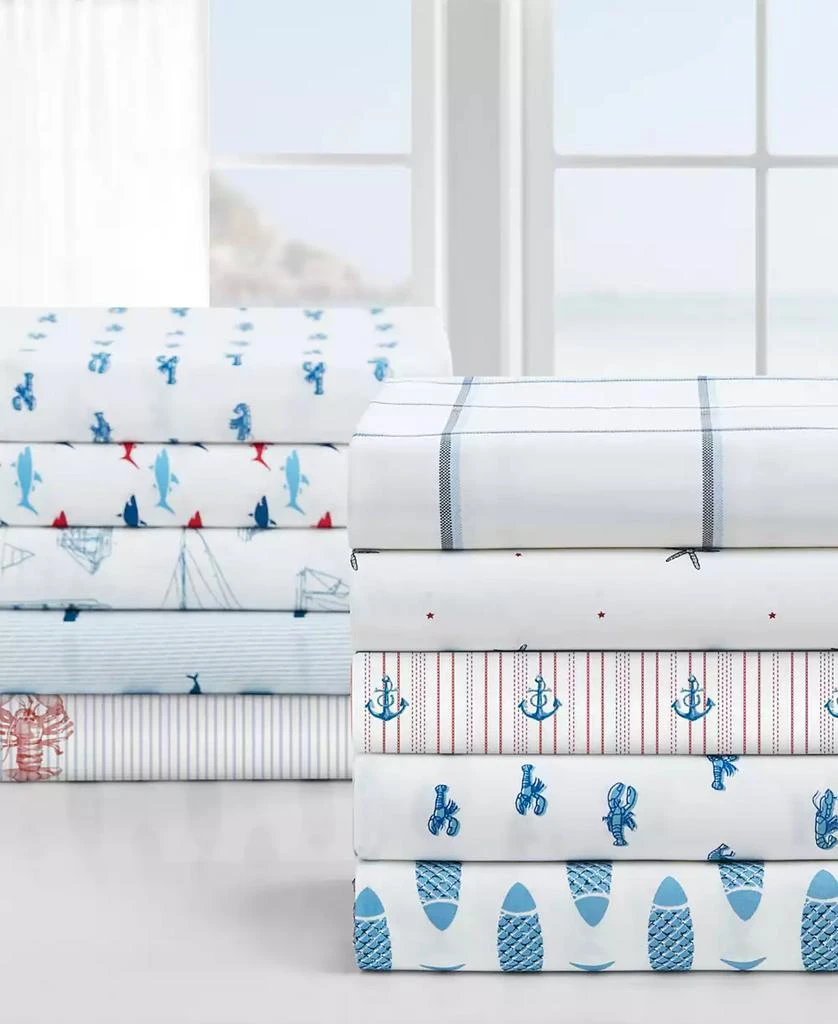 Nautica CLOSEOUT! Cotton Percale 3-Piece Sheet Set 5
