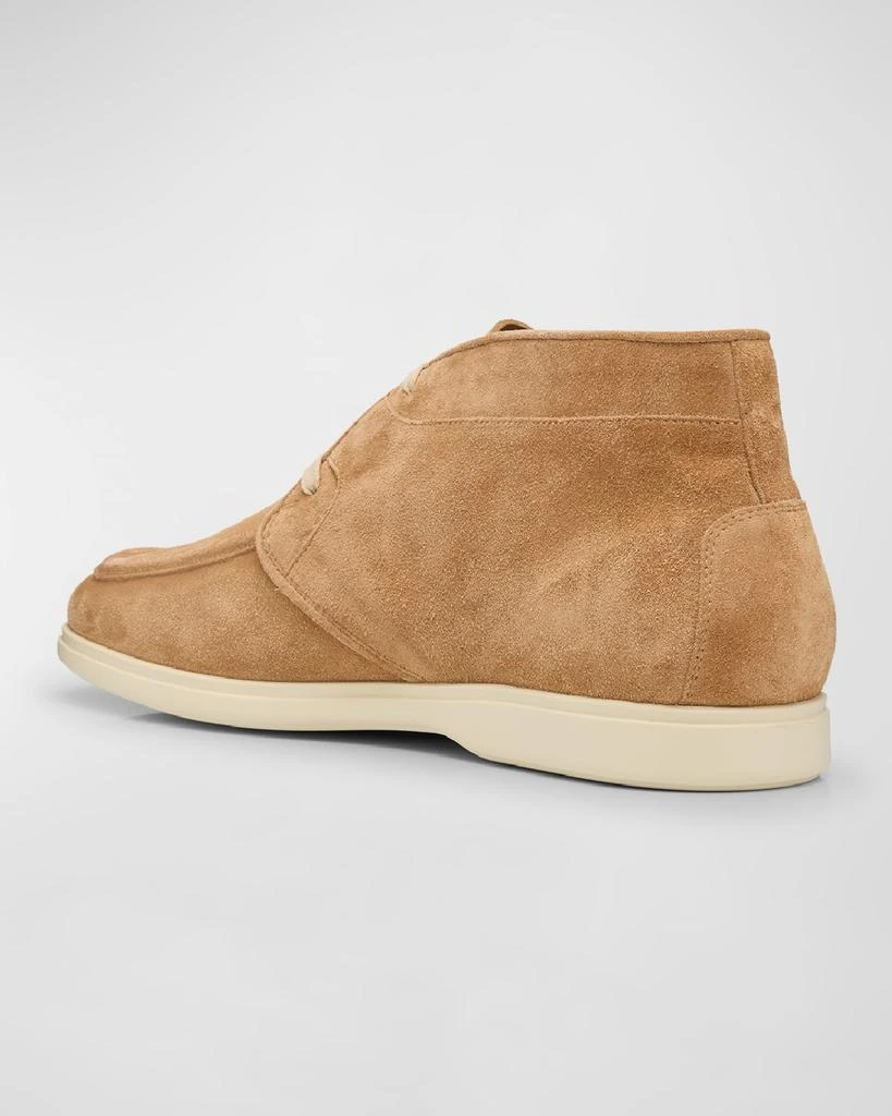 Salvatore Ferragamo Men's Cervia Gancio Suede Chukka Boots 4