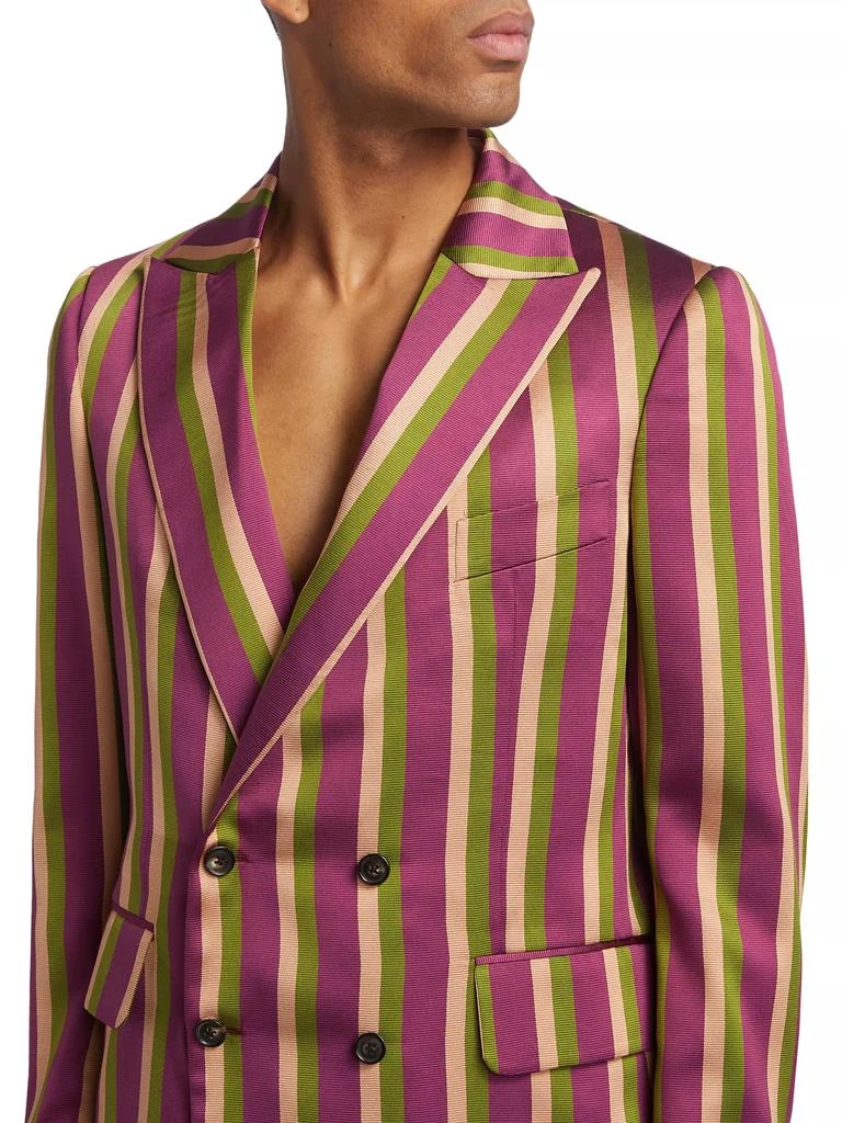 Bode Juniper Striped Double-Breasted Blazer 6