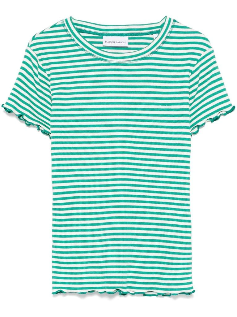 Maison Labiche Maison Labiche Striped Ruffle T-Shirt 1