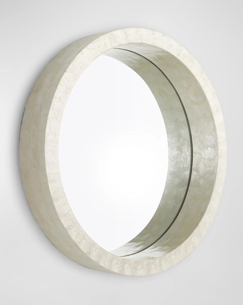 Cyan Design 24" Round Capiz Mirror Designed By J. Kent Martin 2