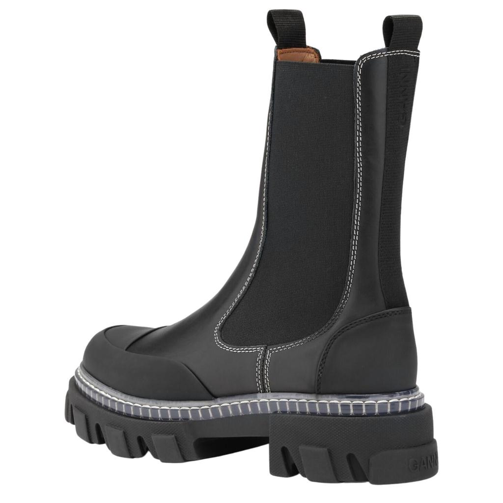 Ganni Mid Chelsea Boot In Black