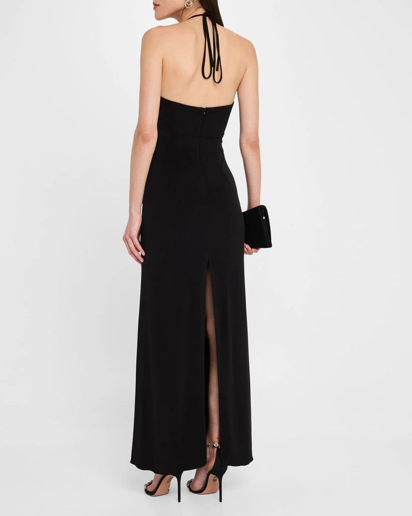 Jovani Cutout Sweetheart Halter Maxi Dress 3