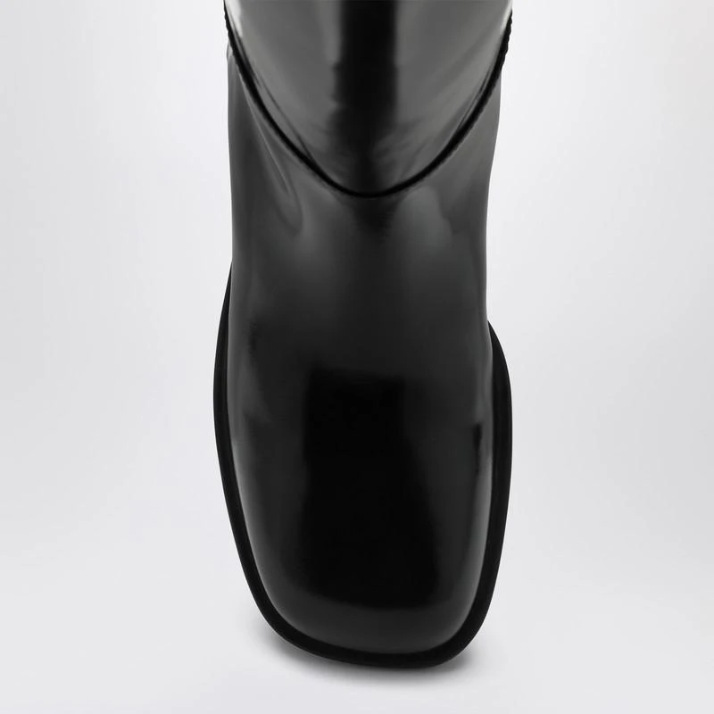 Prada Black leather boot with pouch 3