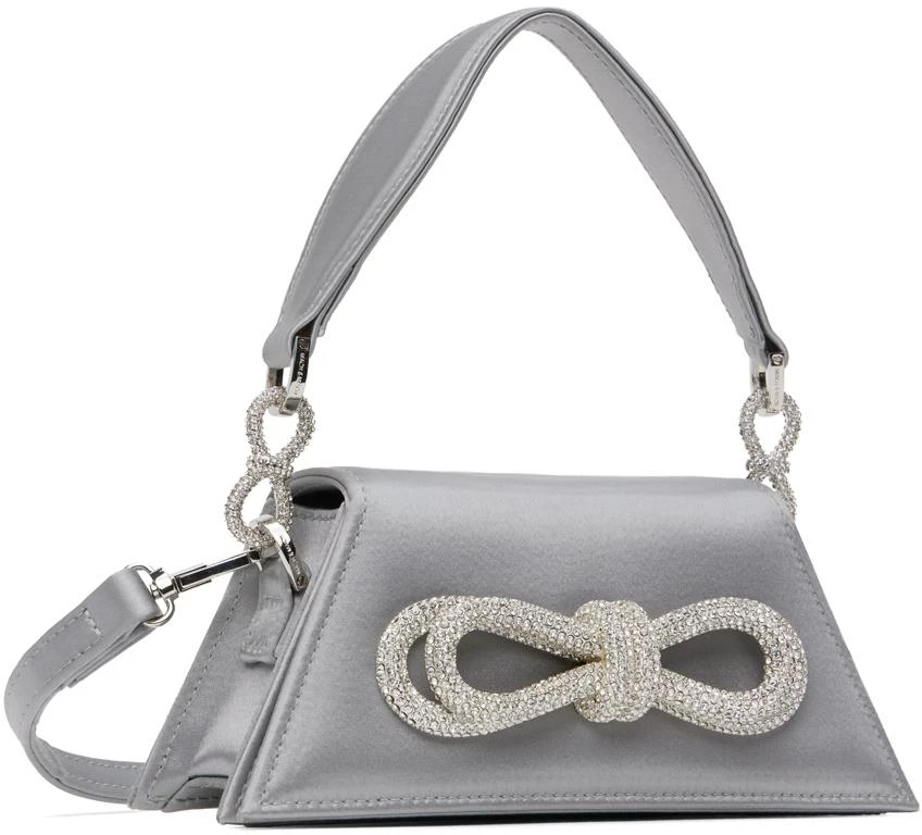 Mach & Mach Gray Double Bow Samantha Small Bag 2