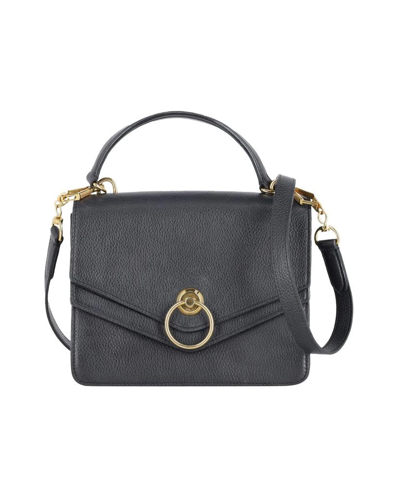 Mulberry Harlow Satchel Crossbody Bag in Black Grained Leather 1