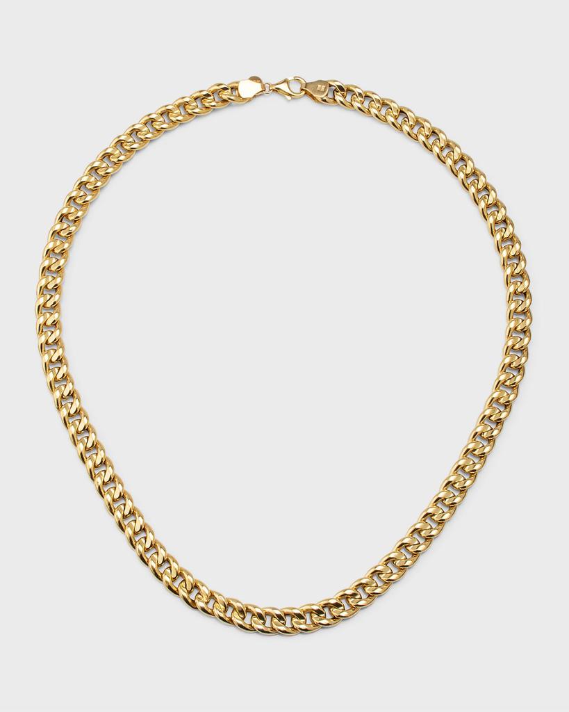 Zoe Lev 14K Gold Large Miami Cuban Link Necklace, 16"L