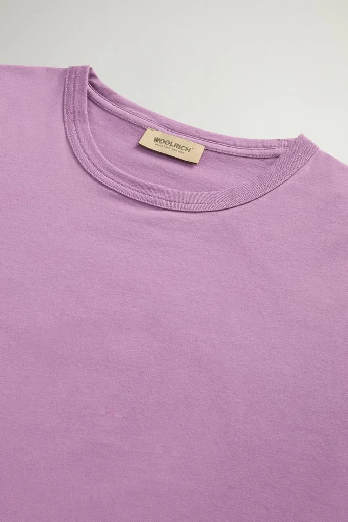 Woolrich Pure Cotton T-Shirt with Graphic Print - Men - Blue 6