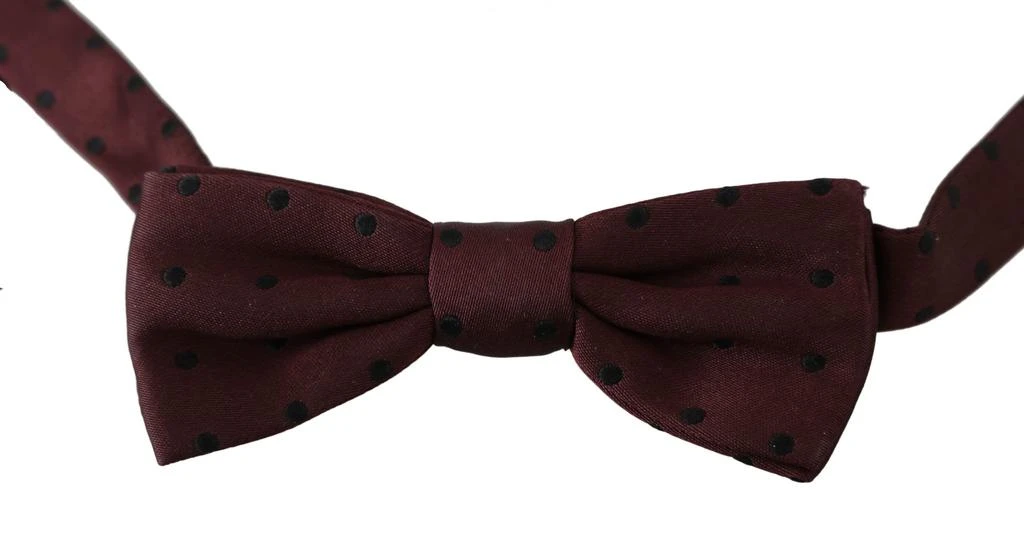 Dolce 
Gabbana Dotted Silk Adjustable Neck Papillon Bow Men
s Tie 2