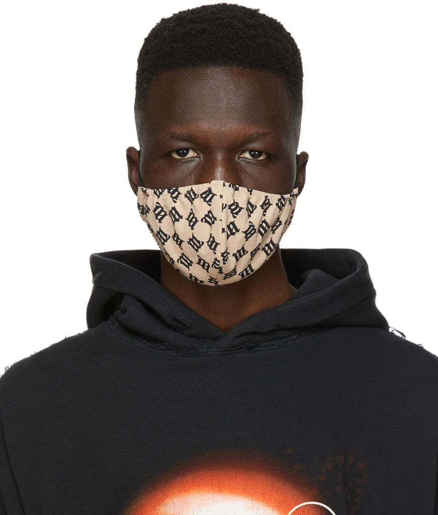 Misbhv Beige Monogram Face Mask 1