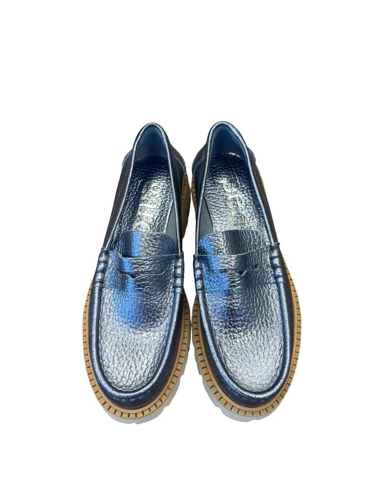 Pedro Garcia Pedro Garcia - Azure Cervo Lame Loafer 2