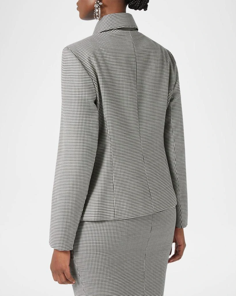 Marina Rinaldi Plus Size Teglia Houndstooth Wool Twill Jacket 3