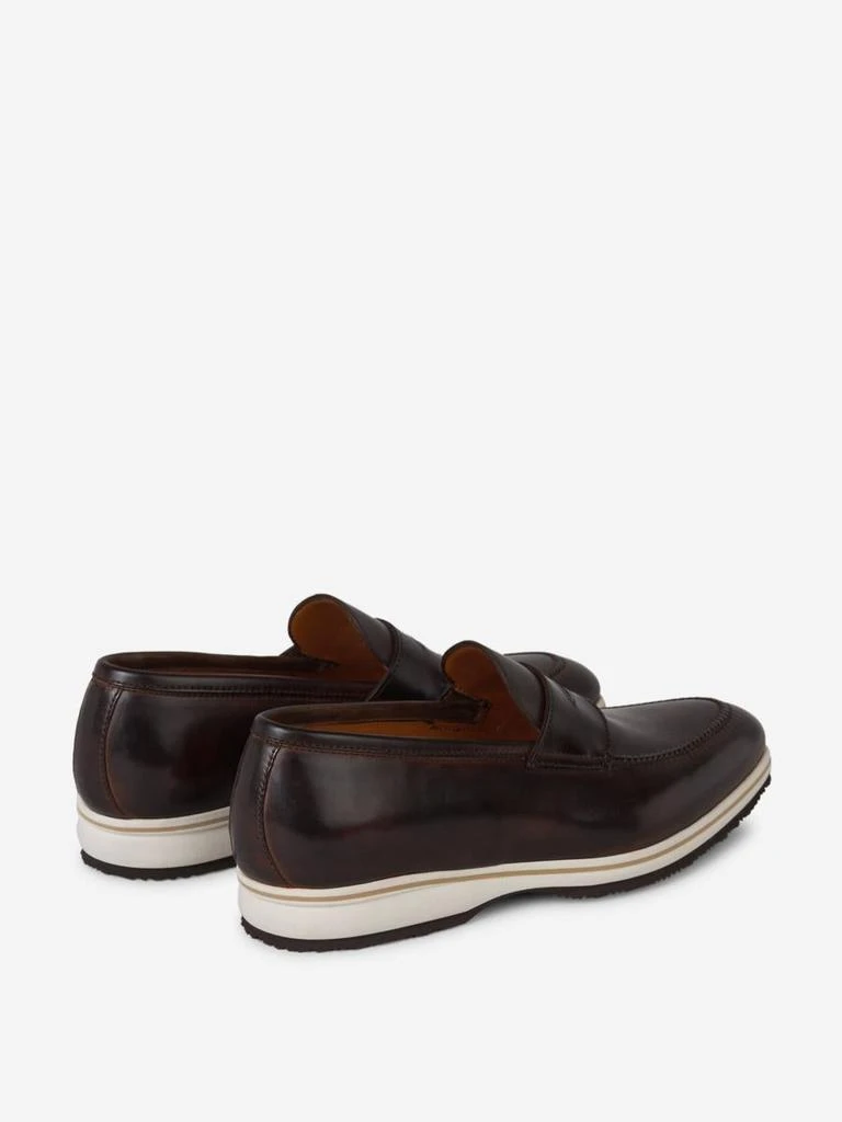 Bontoni Bontoni Constrast Sole Leather Loafers 4