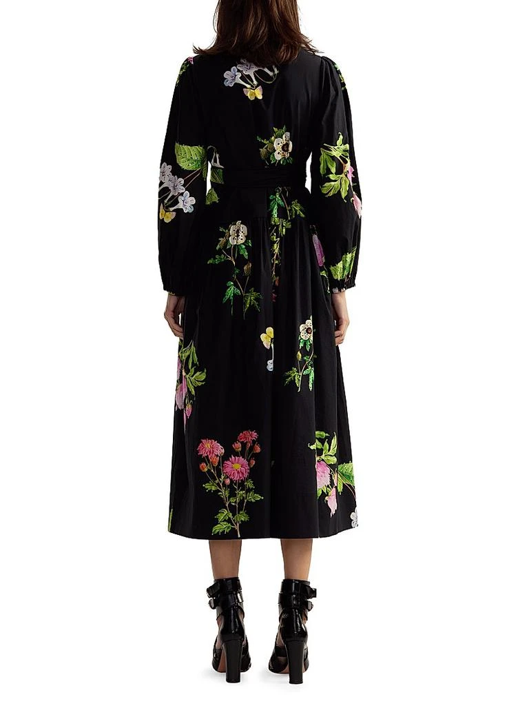 Cynthia Rowley Floral Cotton Sateen Maxi Shirtdress 3