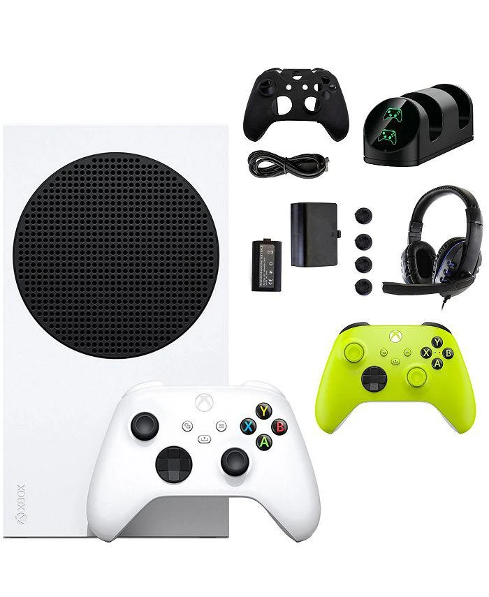 Microsoft Xbox Series S Console with Extra Green Controller and Accessories Kit 1