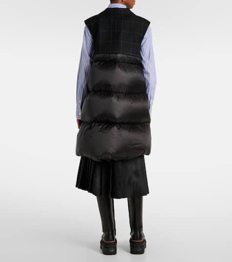 【sacai】関税込☆Checked down-paneled wool vest Sacai Checked down-paneled wool vest - Gilets - Free