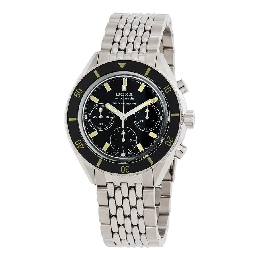 Doxa Sub 200 C-graph Sharkhunter Chronograph Automatic Black Dial Watch 798.10.101.10 1
