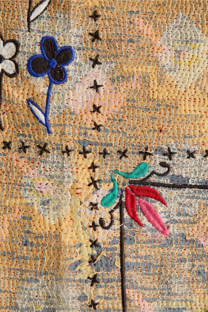 Urban Renewal ReMADE By UO Remnants Embroidered Kantha Tapestry 3