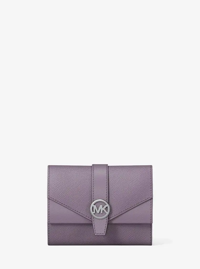 Michael Kors Greenwich Medium Leather Trifold Wallet