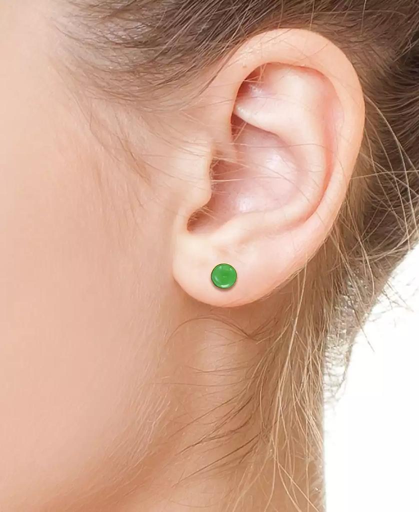 Effy EFFY® Dyed Jade Stud Earrings in 14k Yellow Gold