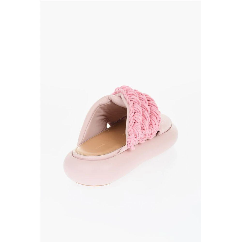 JW Anderson J.W.Anderson Criss-Cross Leather Slides With Platform Women's Soles 2