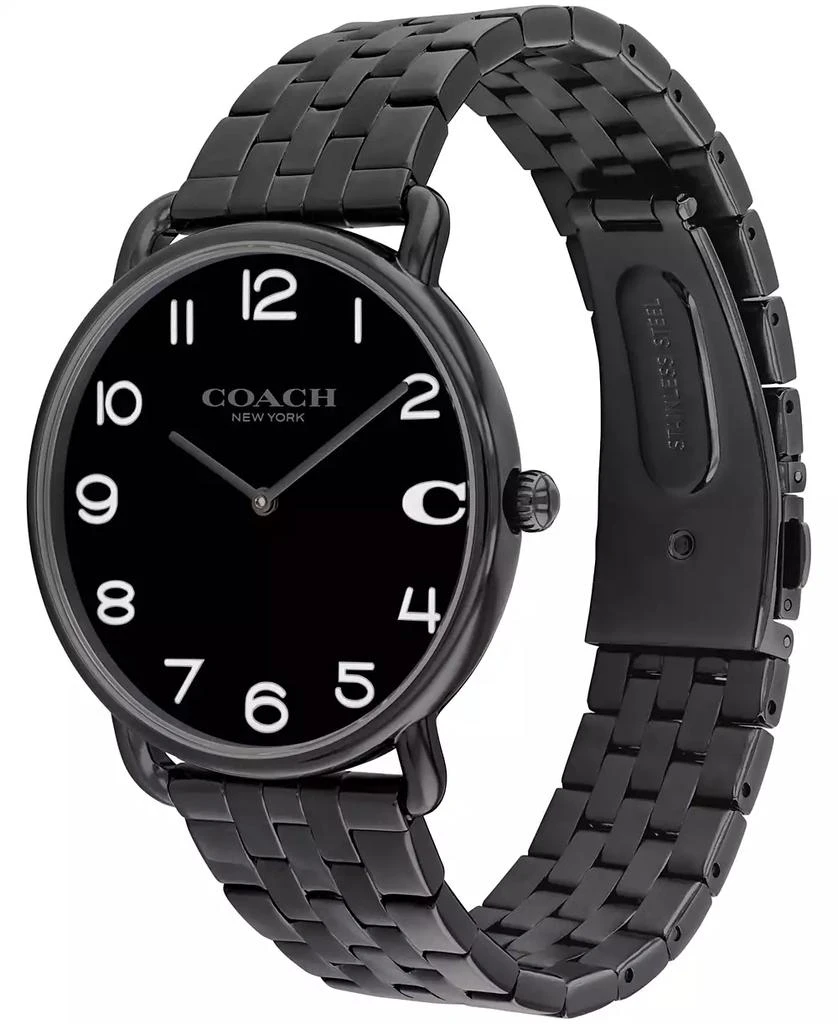 Coach Men's Elliot Black Stainless Steel Bracelet Watch 40mm 2
