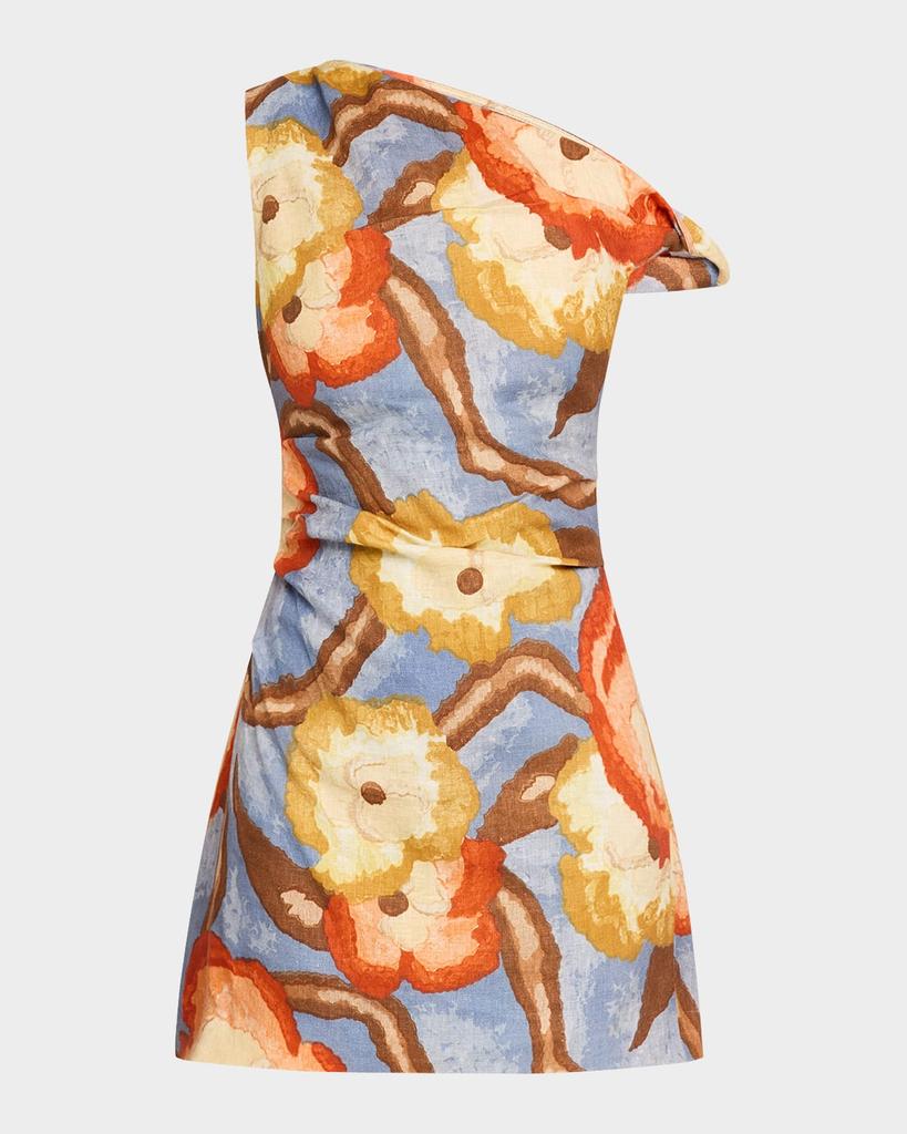 SIR. Avery Printed Twist Mini Dress