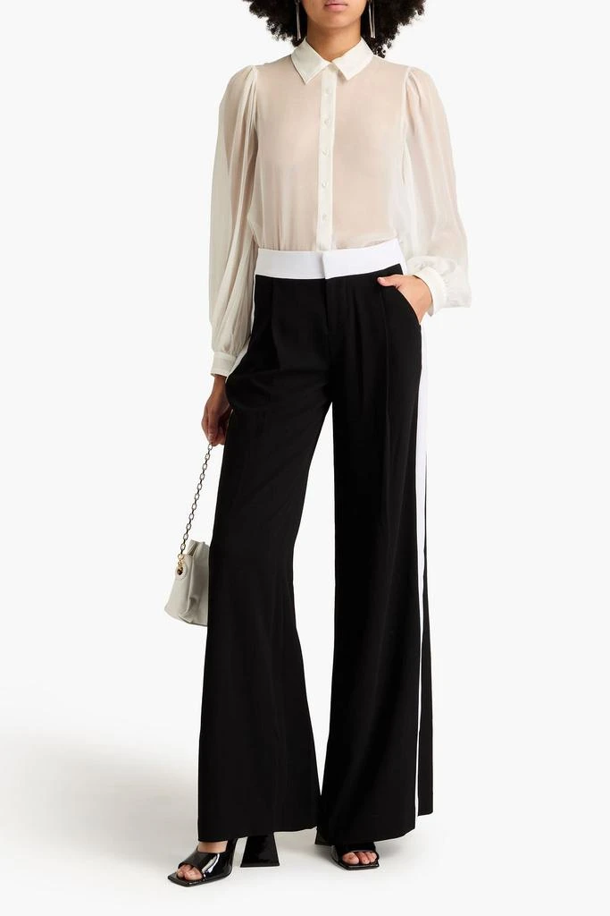 Alice + Olivia Roanne silk-georgette shirt 2