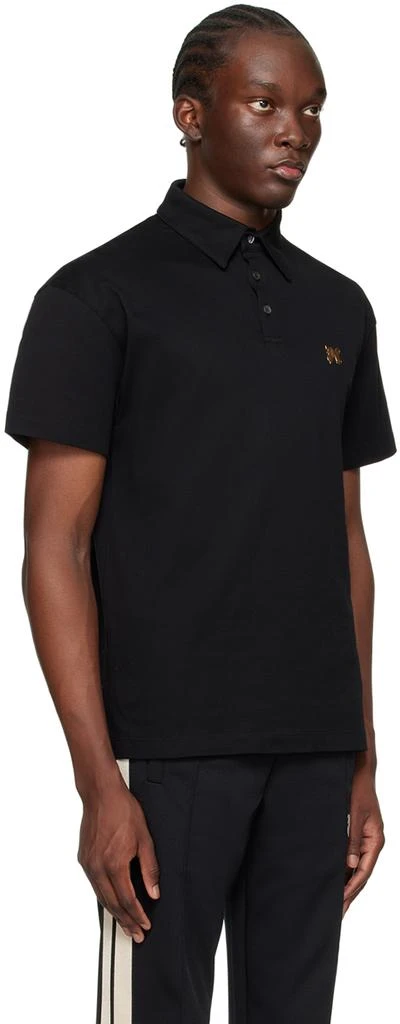 Palm Angels Black Monogram Pin Polo 2