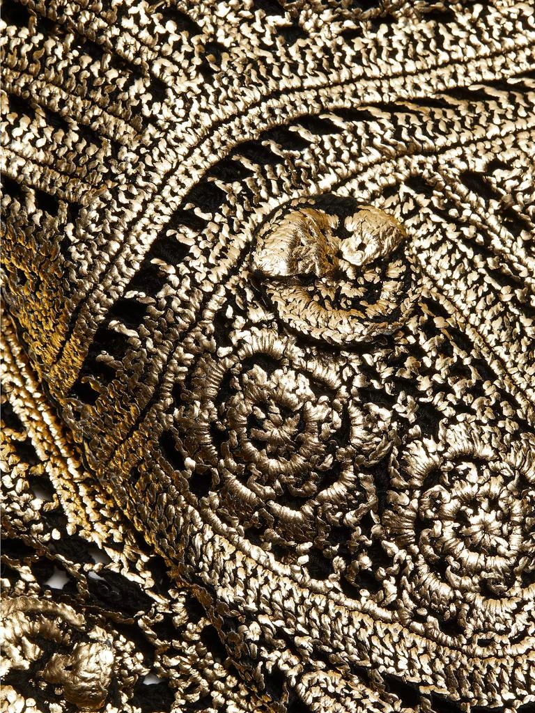 Ulla Johnson Evelyn Metallic Crochet Gown 7
