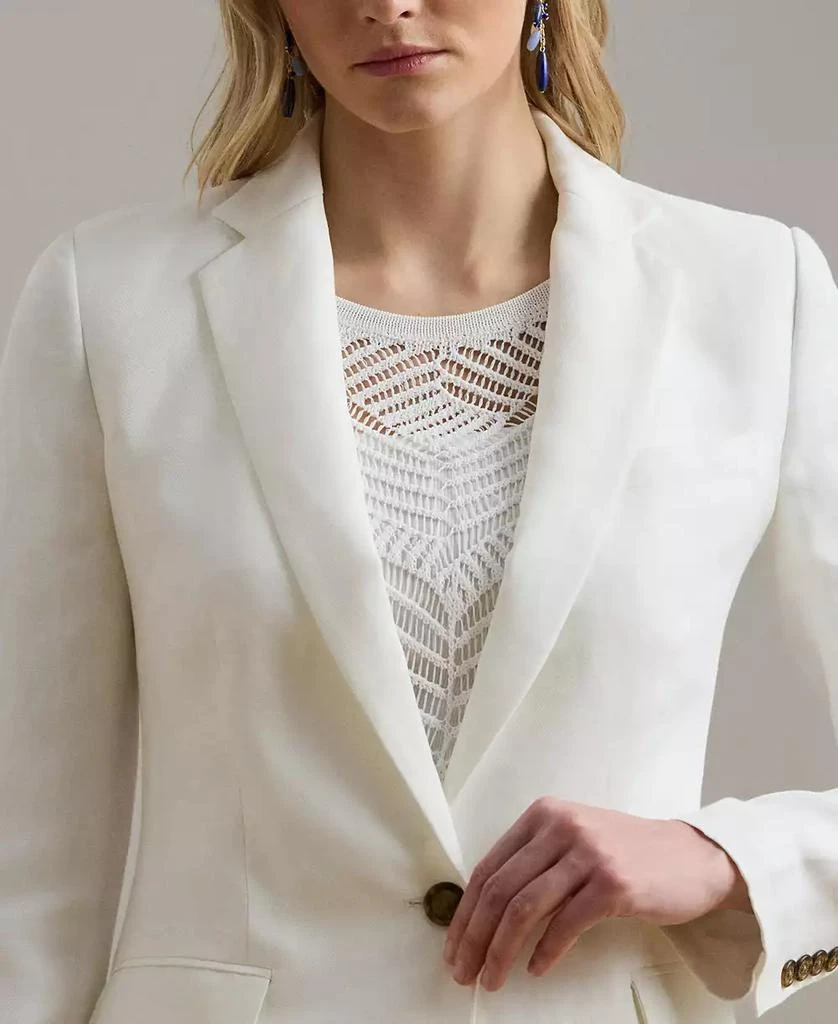 Ralph Lauren Women's Linen-Blend Twill Blazer 4