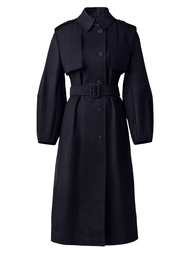 Mackage Alia Twill Balloon-Sleeve Trench Coat